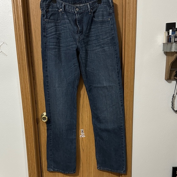 Levi's Dark Blue Straight Men's Jeans - Picture 1 of 4